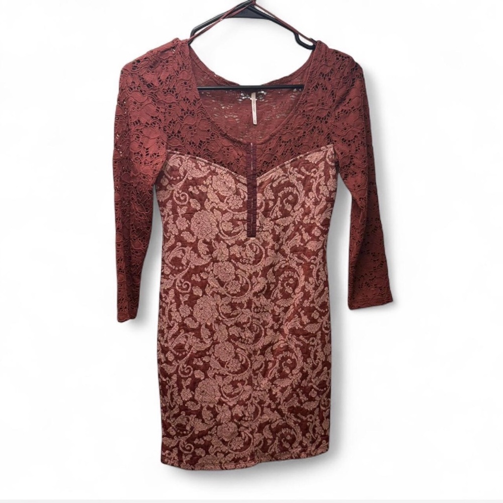 Free People Love You To Pieces Mini Dress